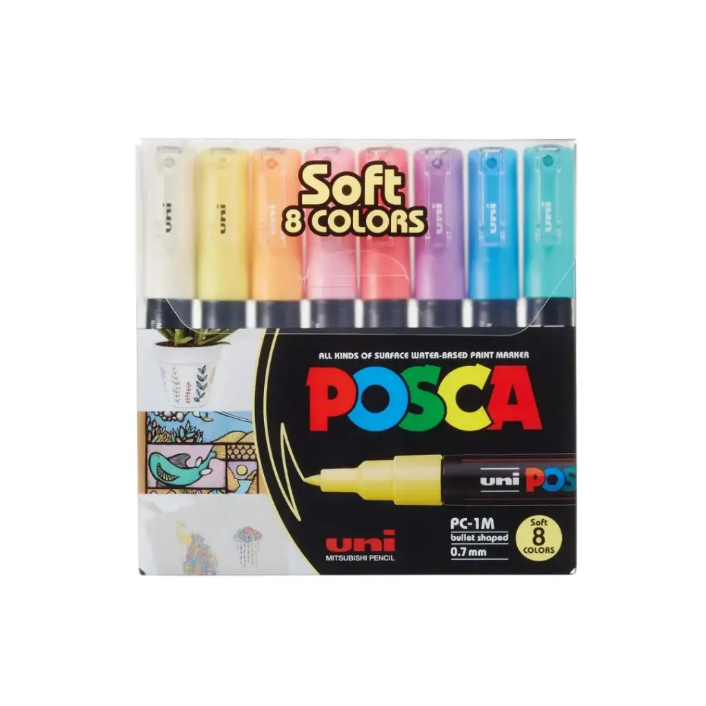 Mitsubishi Uni Posca PC-1M Soft Colors PAC=08C