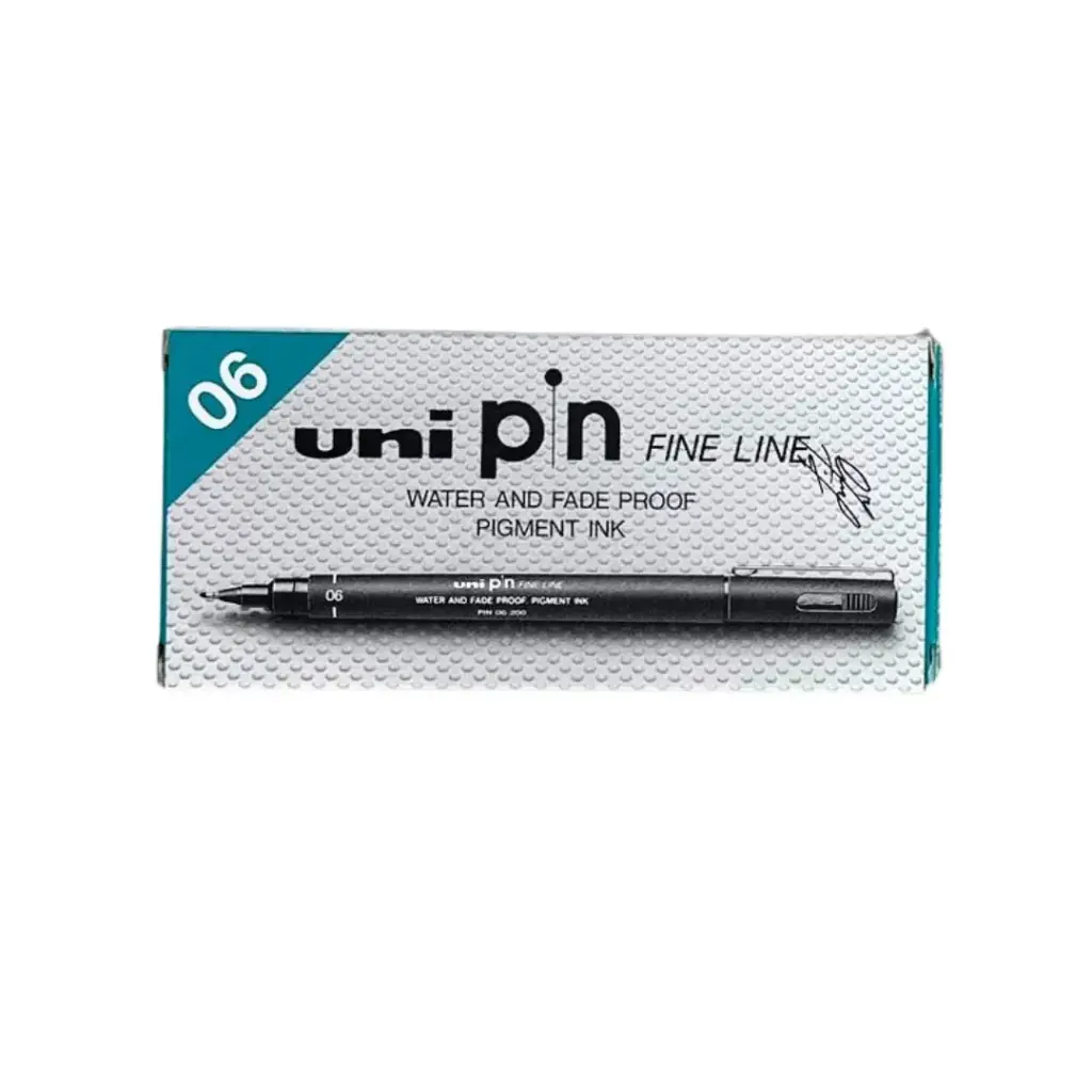 Mitsubishi Uni Pin Fine Line 0.6mm Black box=12