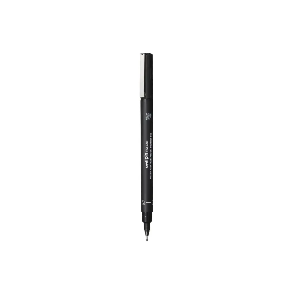 Mitsubishi Uni Pin Fine Line 0.7mm Black 1pc