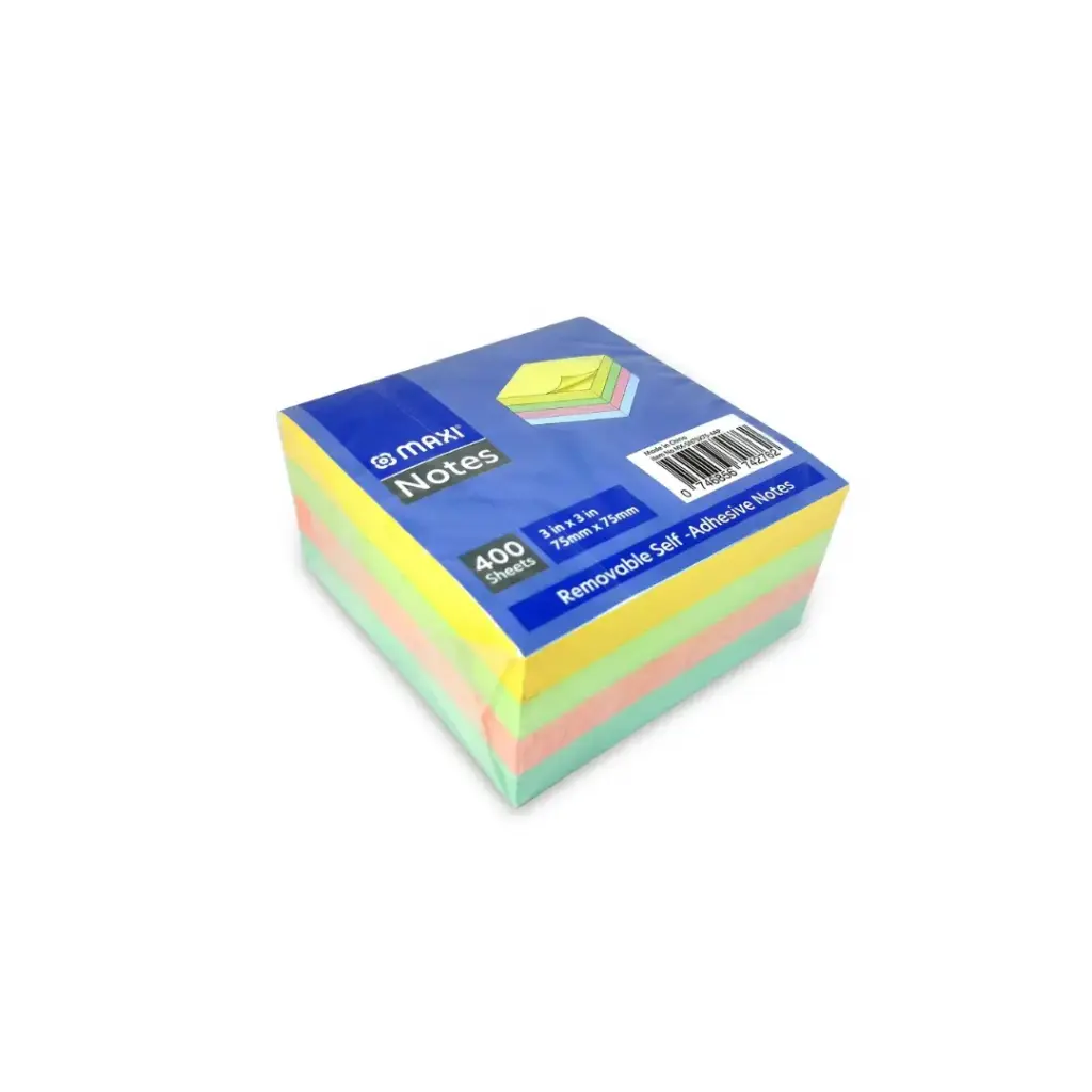 Maxi Sticky Notes 75x75mm 400 sheets