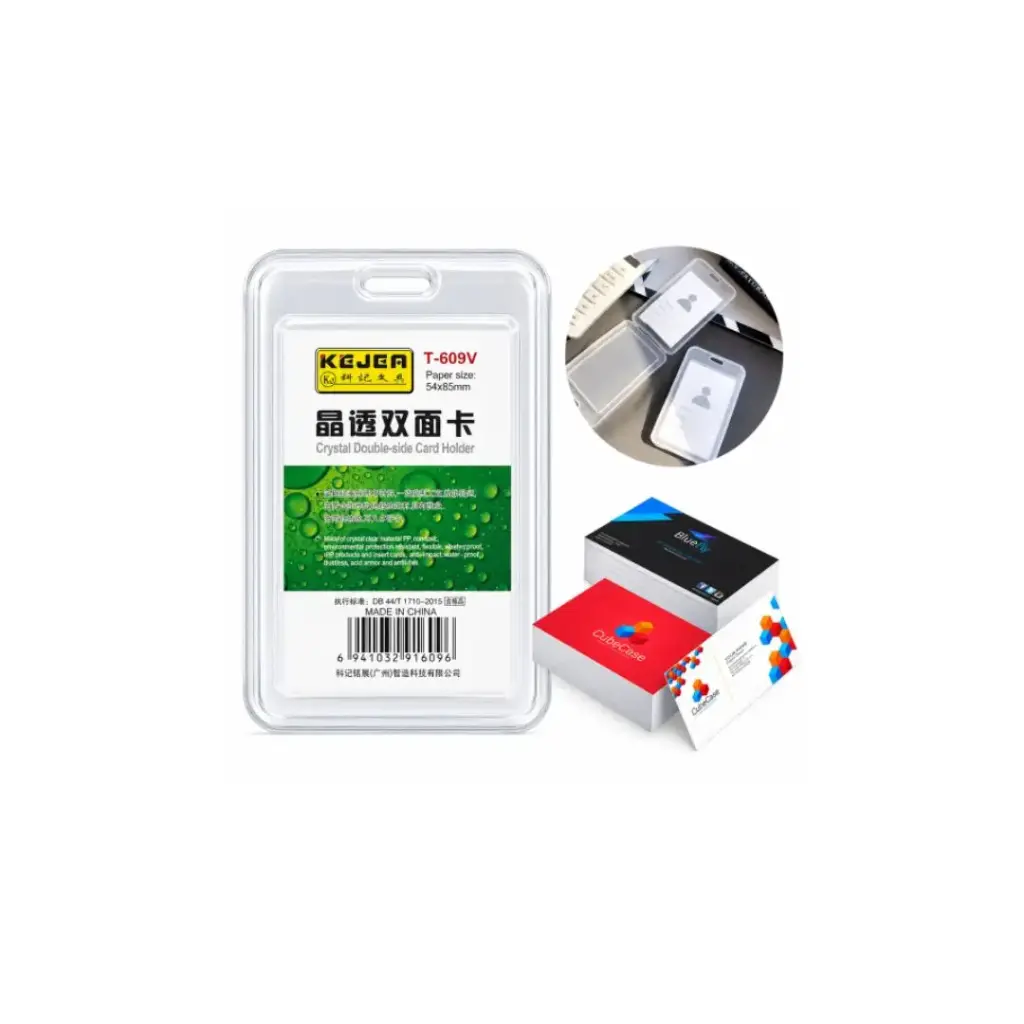 Kejea Crystal Double -Side Card Holder T-609 1Pc 
