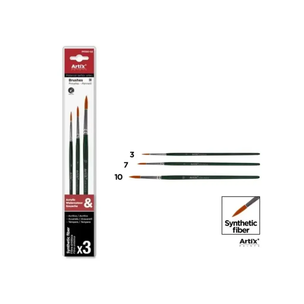 ARTIX PROFESSIONAL PAINT BRUSHES (PP390-02)