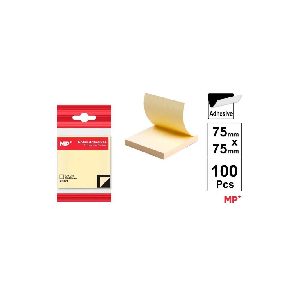 MP ADHESIVE NOTES (75X75MM) (PN171)