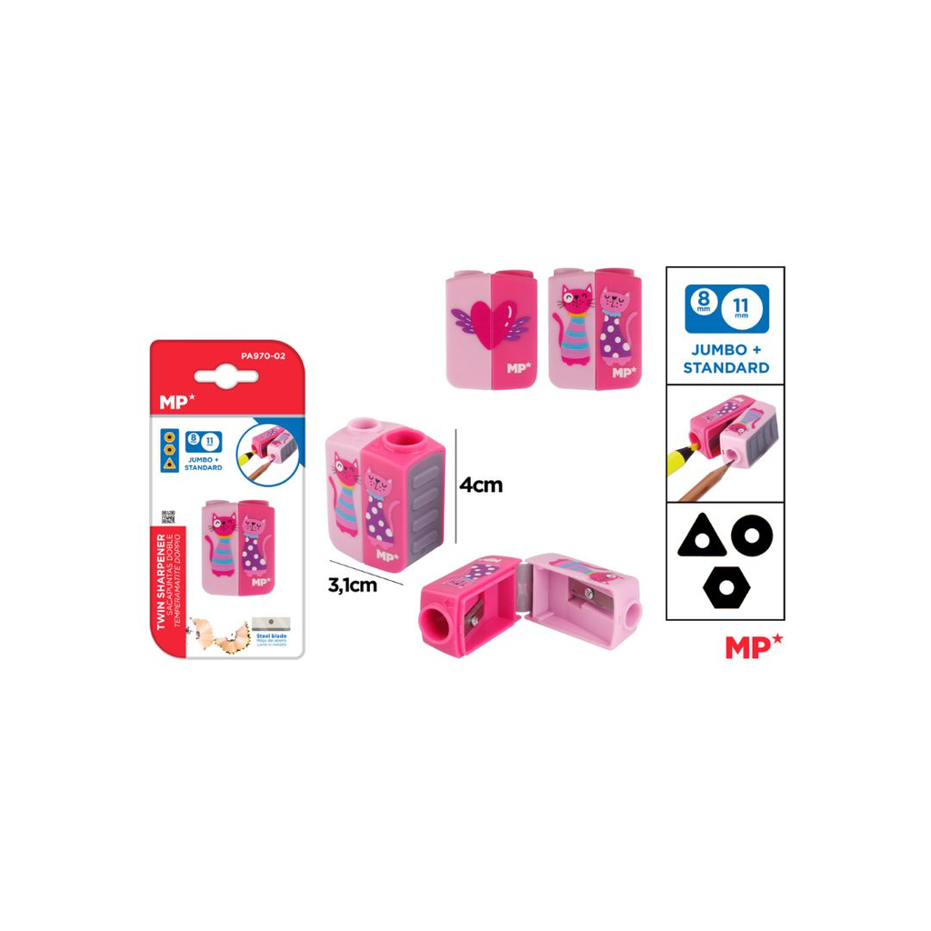 MP TWIN SHARPENER PINK (PA970-02)