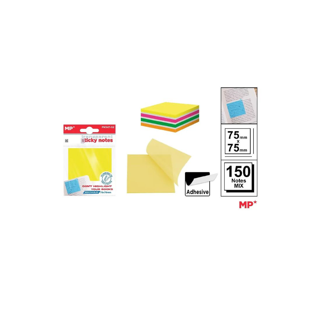 MP TRANSPARENT STICKY NOTES (PN347-02)