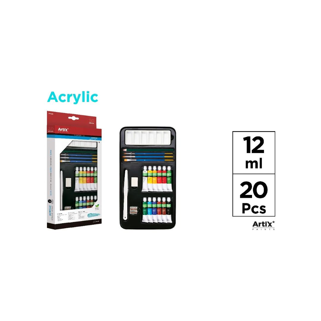 ARTIX ACRYLIC ARTIST’S SET 20 PIECES (PP195)