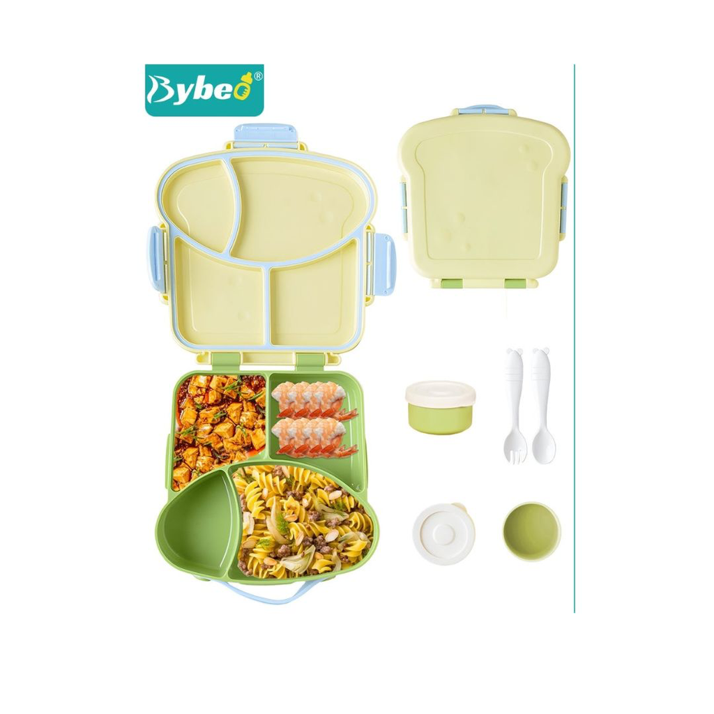 Bybeo children lunch box is drop-resistant and durable -Pastel Mint