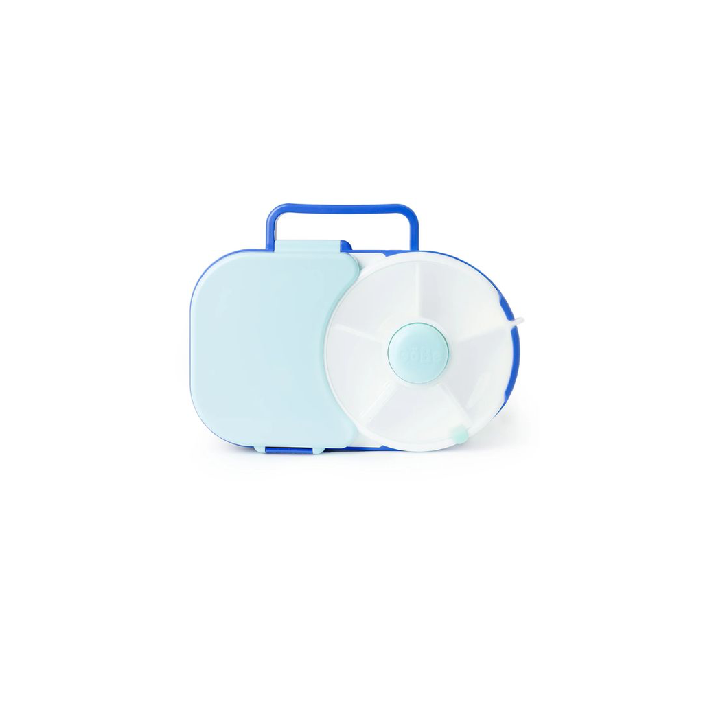 GoBe 2-in-1 Lunchbox with Small Snack Spinner Flip - Blueberry Blue 