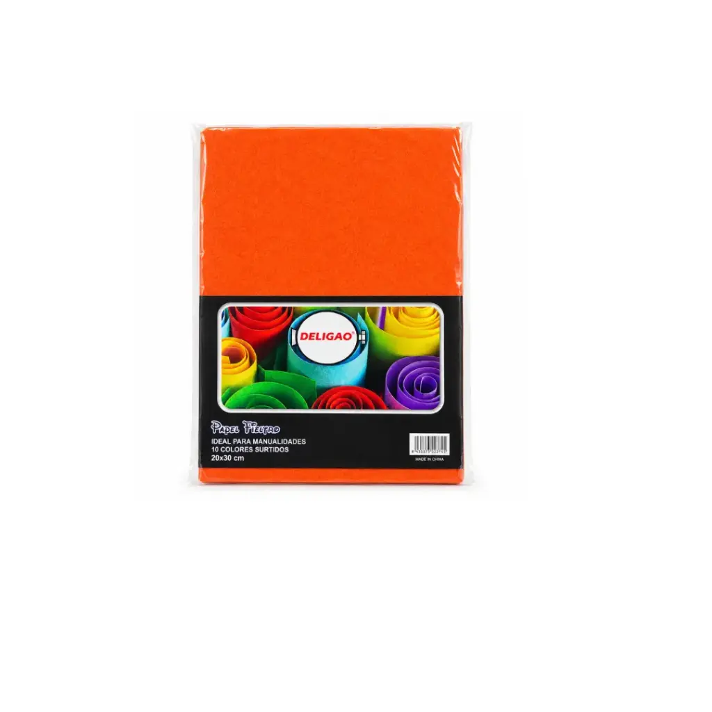 DELIGAO Felt Sheets, 10 Assorted Colors, Adhesive, Size:20x30cm