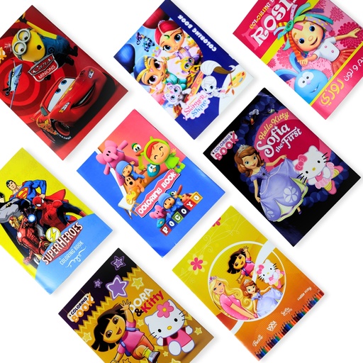 Coloring Book A5 Cartoons & Characters