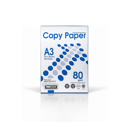 [8993053187564] Copy Paper A3 size 80 gsm 500 sheets, 1 pack