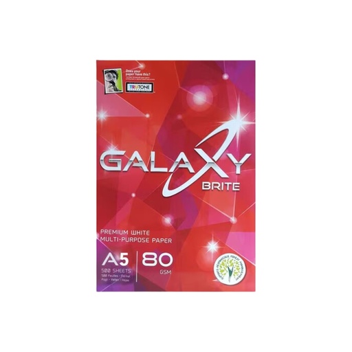 [PDGA5] Galaxy Brite - A5 Paper - 80 GSM/500 Sheet
