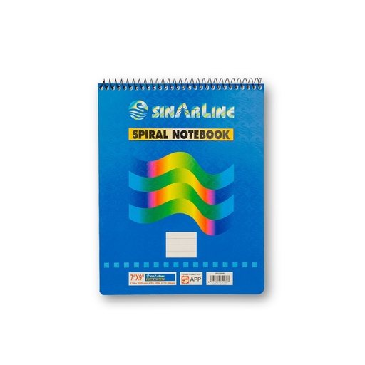 Sinarline Spiral Notebook 7X9 70 Sheet
