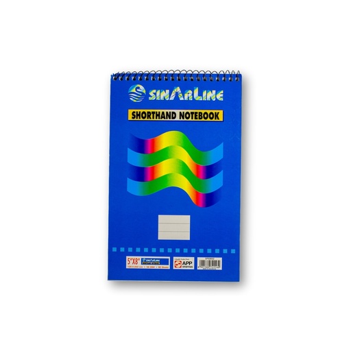 [APS41/1127080] SinarLine Spiral Short Hand Notebook 5X8 70SHT SP03055