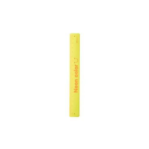 RULER DELI NEON YELLOW COLOR 18 CM