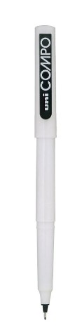 [2011684] Uniball Pen COMPO Black PIN115-BK 0.3MM Ultra Fin Black