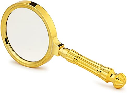 MAGNIFIER Glass 60MM Golden Handle 