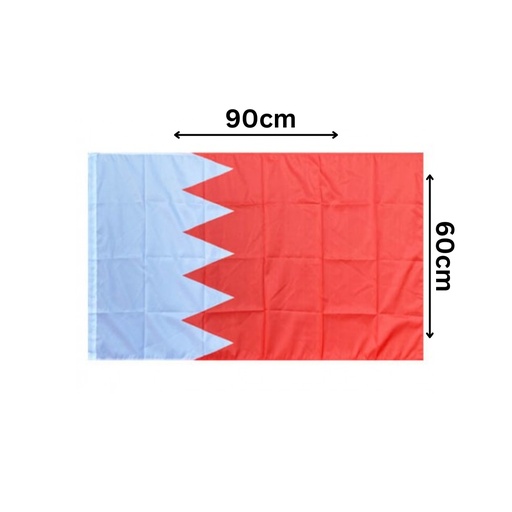 Bahrain National Flag Big 90x60cm Fabric