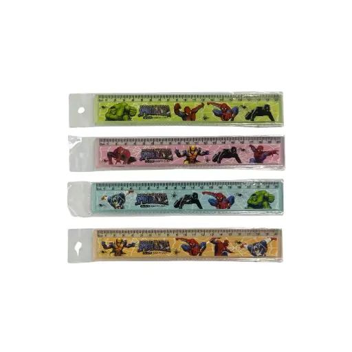 Spiderman Ruler 20cm Plastic G-225