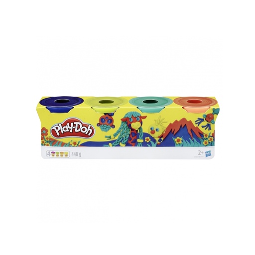 [HBB5517EU45] Play-Doh Wild Color Pack Of 4, 448 Grams