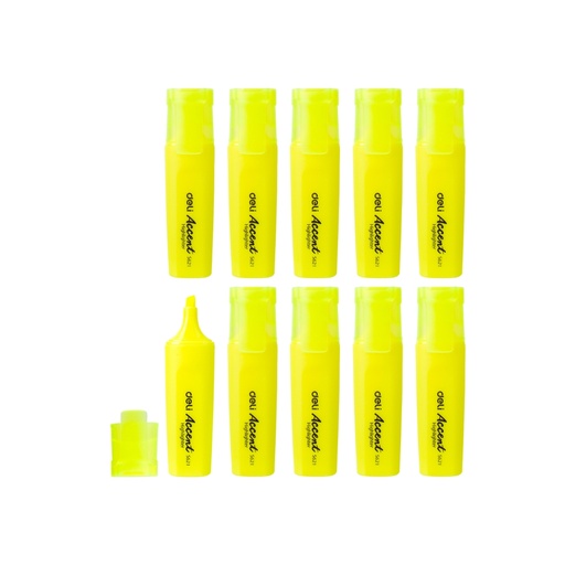 [NDS621YL] Deli-ES621 Highlighter, Yellow, 1-5mm, box - 10pc