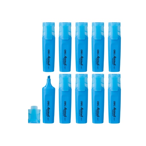 [NDS621BL] Deli-ES621 Highlighter, Blue, 1-5mm, box - 10pc