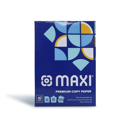 [8993053188356] MAXI,Copy Paper A4 1Pack ,80Gsm,500 Sheets