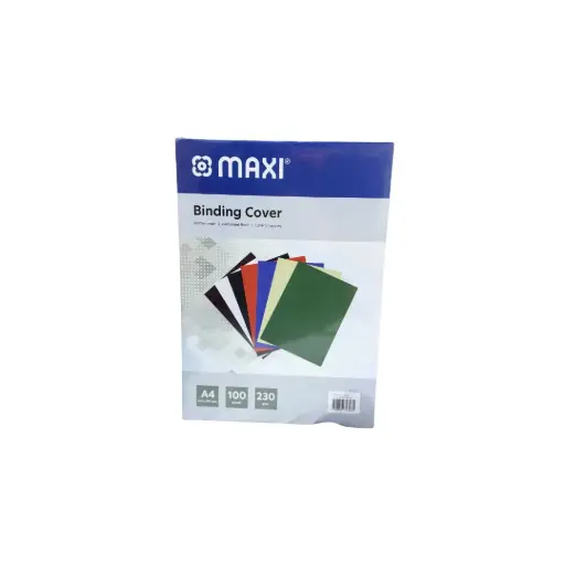 [MX-BCBL] Maxi Embossed Banding Cover A4, 100pcs, 230GSM Black 