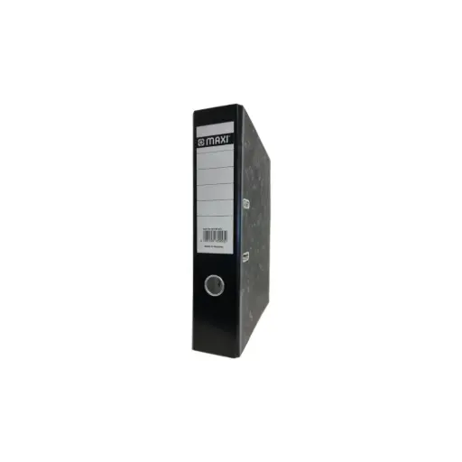 [MX-BF403FP] Maxi Lever Arch File F/S Broad Fixed Black With Pocket Marble