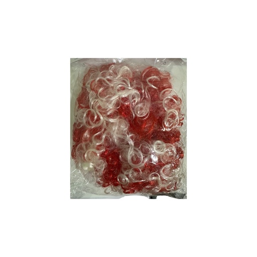 Bahrain Red and white Clown Costume Wig 