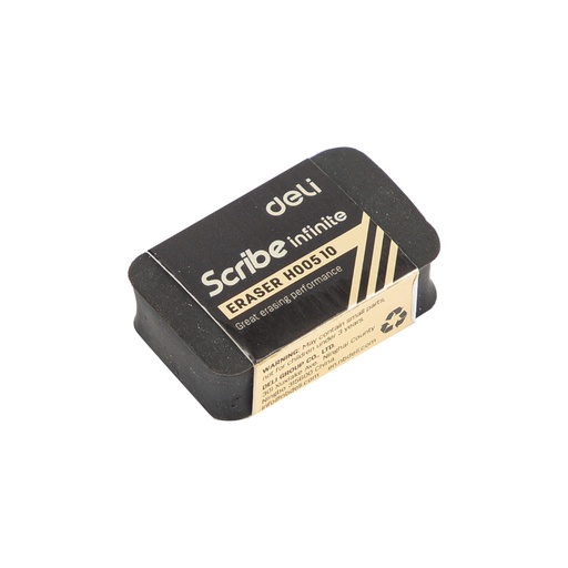 [EH00510] Deli - Eraser Black 35×21×10mm 1 PES
