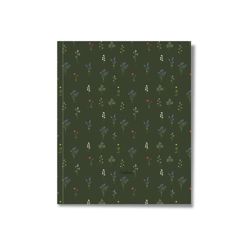 [UB24-4729-FC-02] UniBook Notebook Flexi one line 60 sheet 10X8 Green Flower 