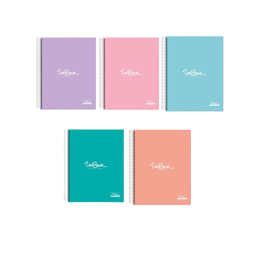 UniBook University A4 Book 1-Subject Pastel Color NO.UPUB1