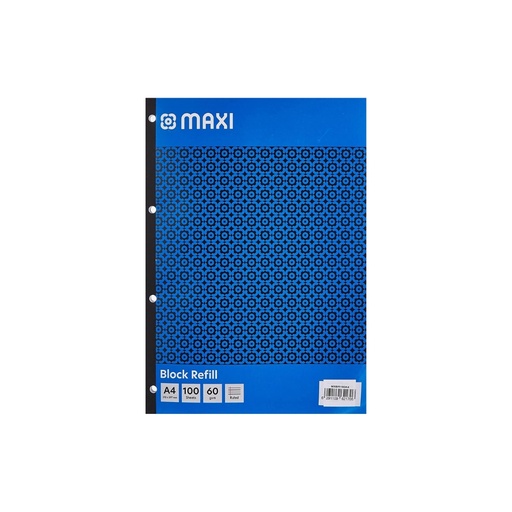 [Mx-Br100A4] Maxi - Block Refill A4 100 Sheets