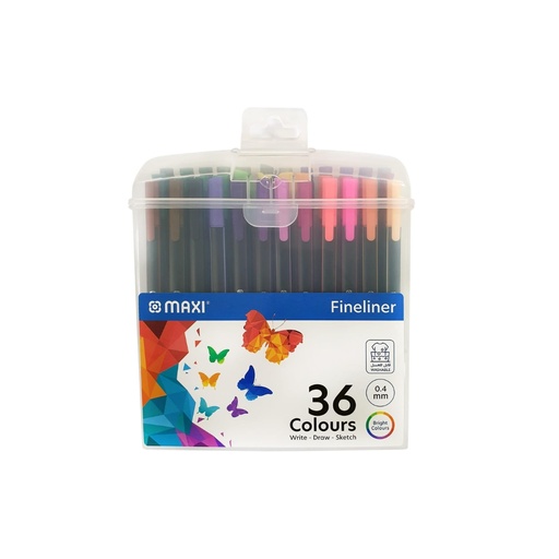 [MX-FL36] Maxi Fineliner Triangular 0.4mm 36 Color