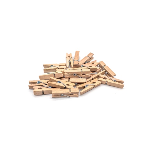 [LE-4000-44] Leeno Craft Wood Clips 30x5mm 25PC