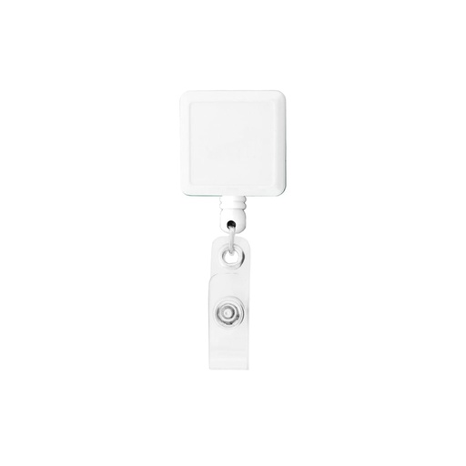 [LE-0903-04] Leeno - White Badge ID Holder Square