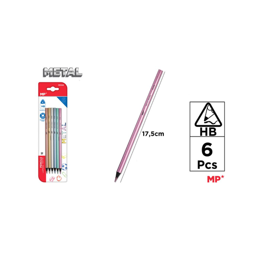 [PE328] MP METALLIC COLOUR PENCIL 6PCS (PE328)