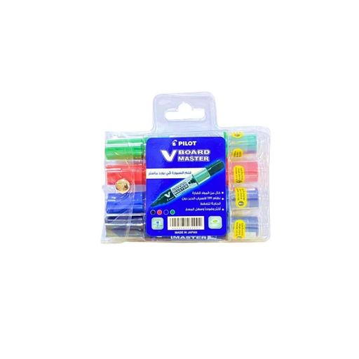 [306566] Pilot WHITE BOARD MARKER CHSL SET/4